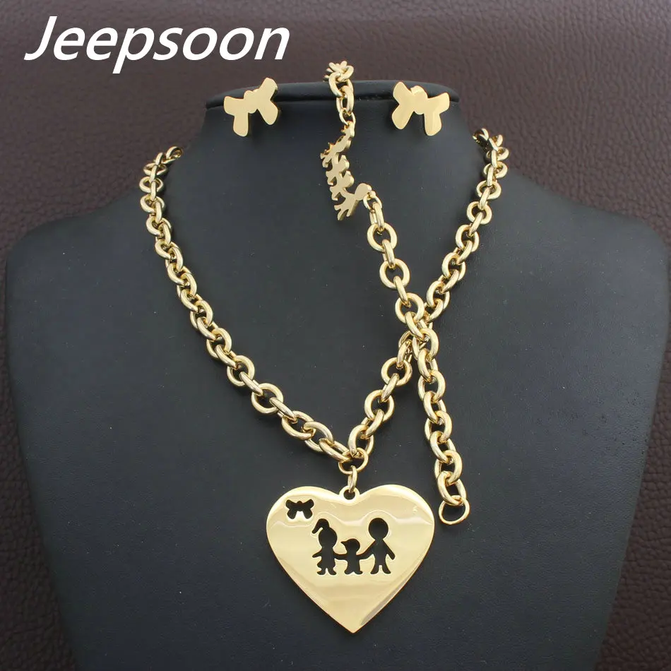 Горячие Нержавеющая сталь моды фигура Jewelry цвет золотистый Цепочки и ожерелья