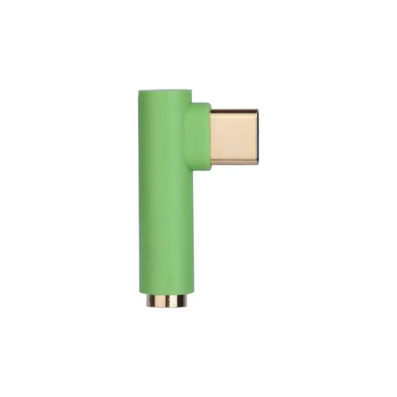 Green L Тип USB C до 3,5 мм AUX аудио кабель адаптер для наушников тип-c до 3,5 разъем кабель для наушников для huawei mate 10 P20 для Xiaomi Mi 6 - Цвет: Green