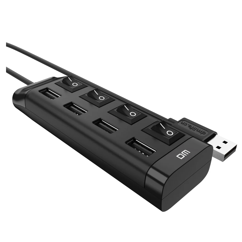 4-портовый микро USB концентратор 2 0 высокоскоростной разветвитель 480mbps с