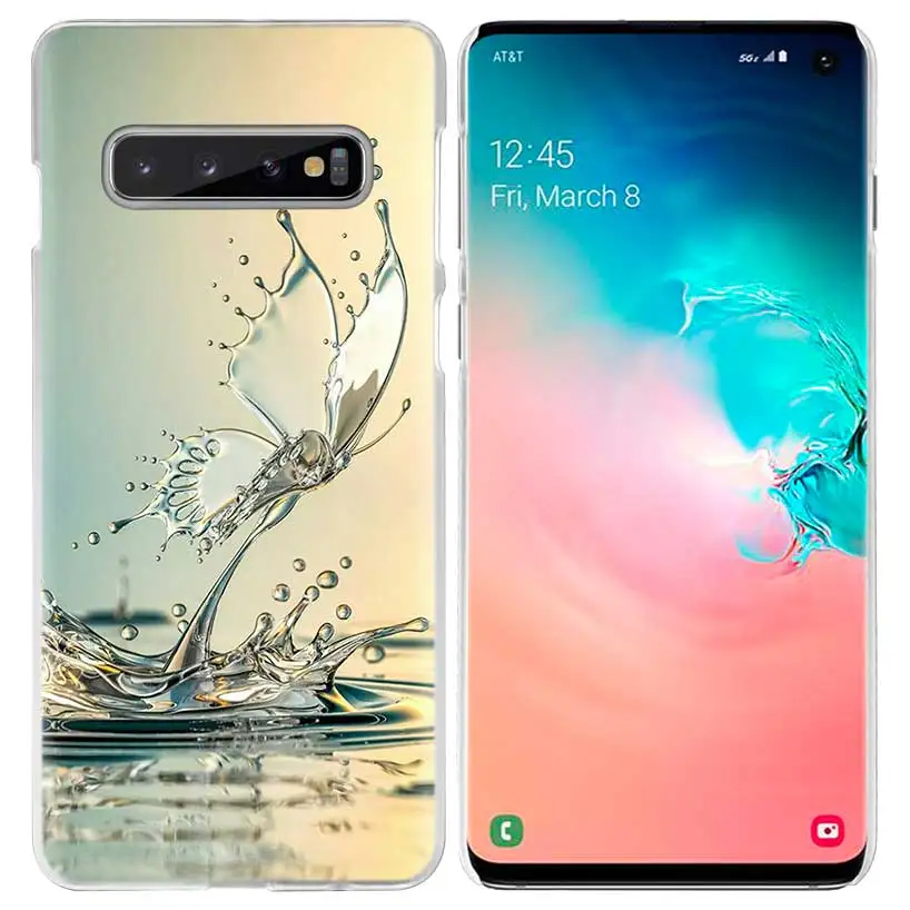 Бабочка цветок чехол с мандалой для samsung Galaxy S10 5G S10e S9 S8 M30 M20 M10 J4 J6 плюс J8 Note 8 9 прозрачный чехол для телефона из прочного поликарбоната C