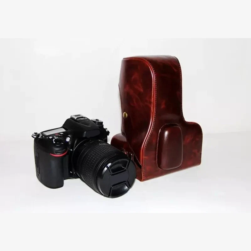 Чехол из искусственной кожи для камеры Nikon D7000 D7100 D7200 сумка цифровой зеркальной