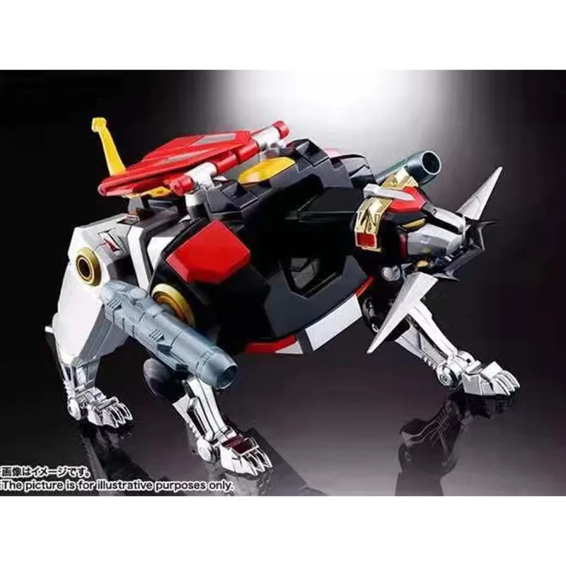 Black Супер Сплав Лев Voltron Soul Beast King GoLion Металл Трансформация Робот фигурка игрушка Рождественский подарок для детей - Цвет: Black