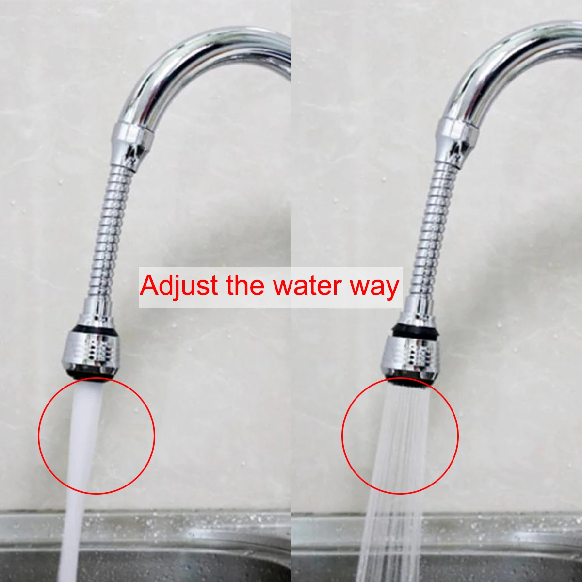 Нержавеющая сталь 360 градусов вращающийся водосберегающий аэратор для крана