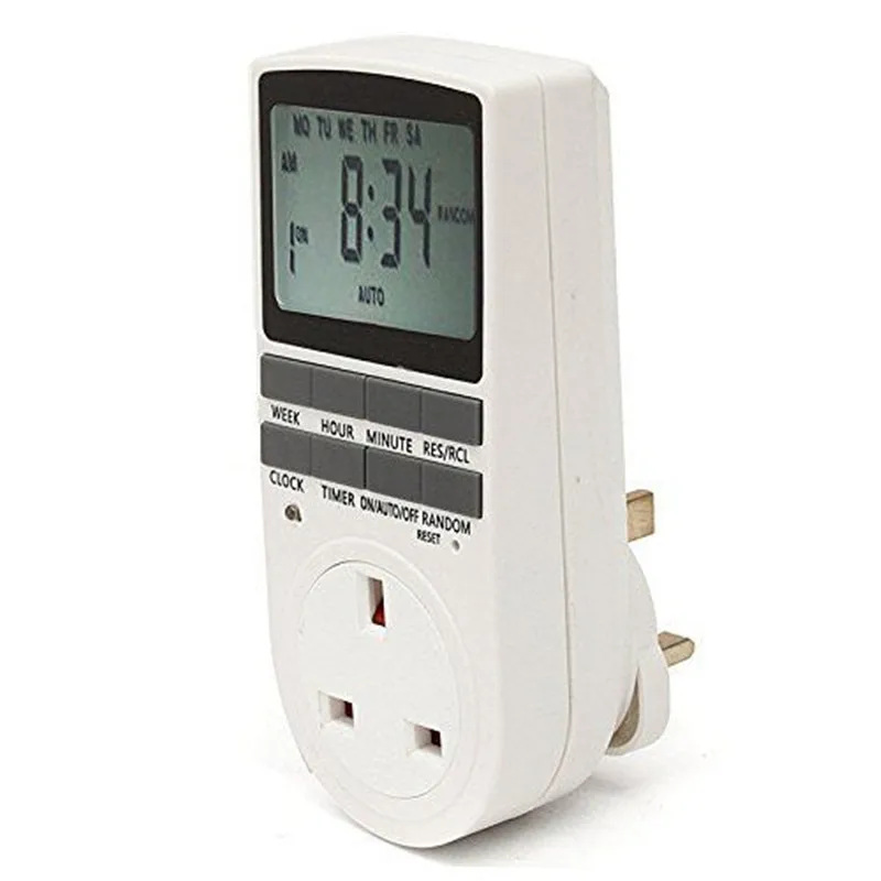 Electronic Digital Timer Switch EU Plug Kitchen Outlet 230V 50HZ Week 12/24 Hour Programmable Timing Socket US/UK/AU | Обустройство