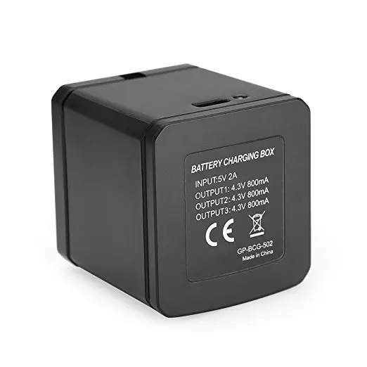 Для Gopro Hero 7 6 5 3-way 3 порта зарядное устройство с usb тип-c интерфейсный кабель зарядная док-станция хаб аккумуляторный ящик для хранения Чехол для Go Pro
