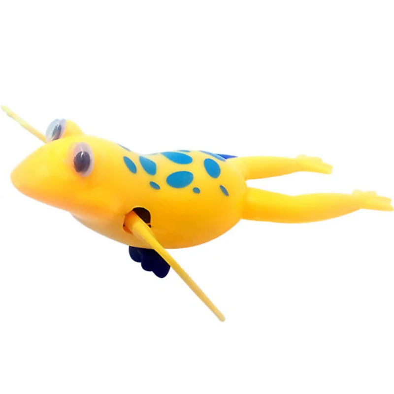 frog834 Детские игрушки для купания затычки Wind up Frogman Ванна игрушка для дайвера плавательный лягушка детская ванная черепаха утка Ванна игрушка - Цвет: frog834