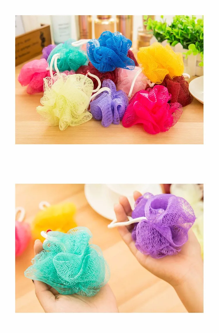 Цветок Loofah Ванна шар ванны Прохладный банное полотенце скруббер для тела