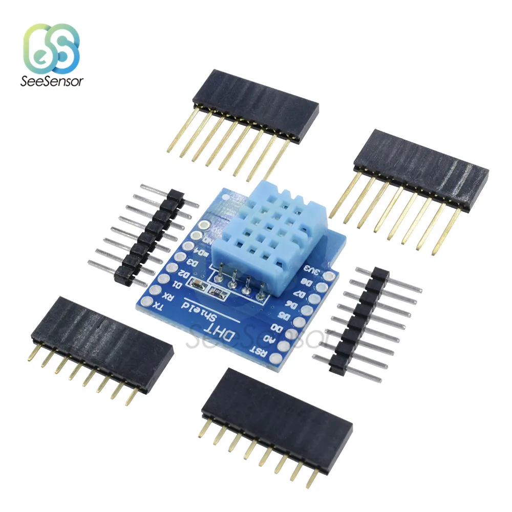 Щит DHT для Wemos D1 Mini DHT11 одношиповый цифровой модуль датчика температуры и