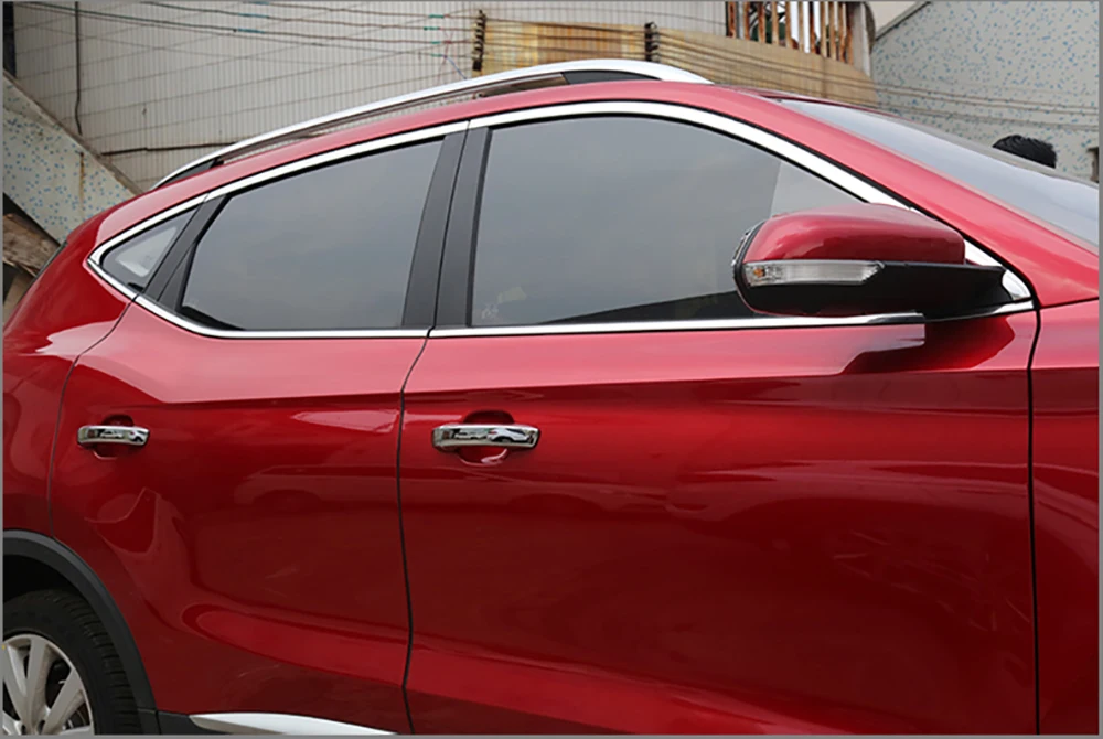 AITWATT для MG ZS нержавеющая сталь Центральная колонна Боковая дверь корпус крышка подоконника планки автомобиля аксессуары 16 шт