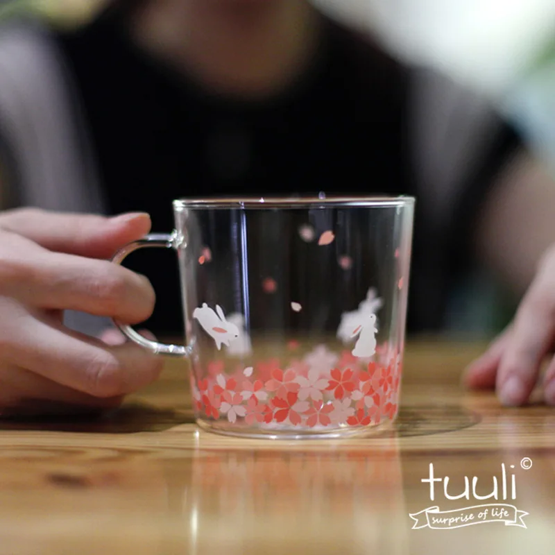 Tuuli розовые вишневые цветы серия Zakka кружка с милым оленем кошкой Кроликом для