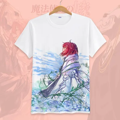 6 Футболка с аниме «Mahoutsukai no Yome The Ancient magus», футболка для невесты, парная футболка с короткими рукавами и рисунком, футболки, camiseta - Цвет: 6