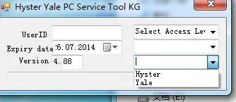 2016 Newest Version Hyster Yale PC Service Tool v4.xx keygen support from 4.82v to 4.88v up+software v4.88-unlock |