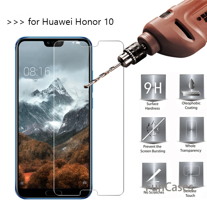 Закаленное стекло премиум-класса для huawei Honor 10 2.5D 0,26 мм 9 H Защитная пленка для экрана Honor10