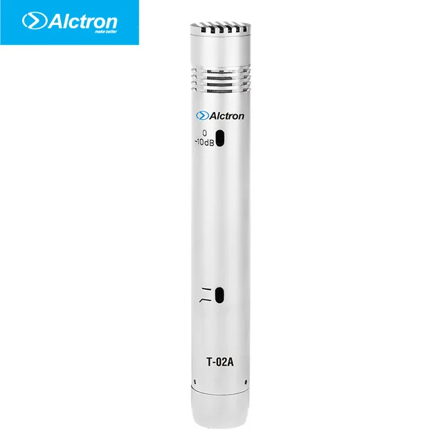 Горячая Alctron T02A музыкальный инструмент конденсаторный микрофон пианино гитара позолоченная маленькая диафрагма оркестр музыкальный инструмент