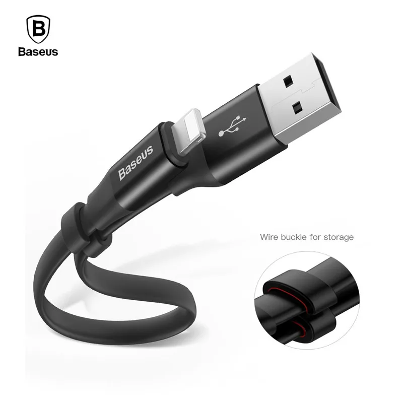 Baseus данных зарядки Зарядное устройство кабель для iPhone XS Max XR X 8 7 6 S 5 USB
