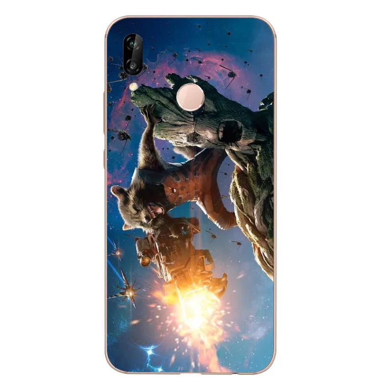 Защитный Мягкий силиконовый чехол для телефона Galaxy Marvel Huawei P8L P20L P20LITE P30 Mate 8 10 20Por RS