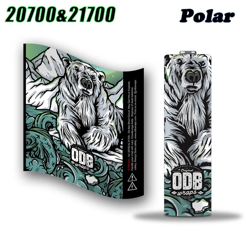 ODB серия 20700/21700 батарея обёрточная бумага батарея наклейка защитная кожа для 20700/21700 батарея аксессуары для электронных сигарет