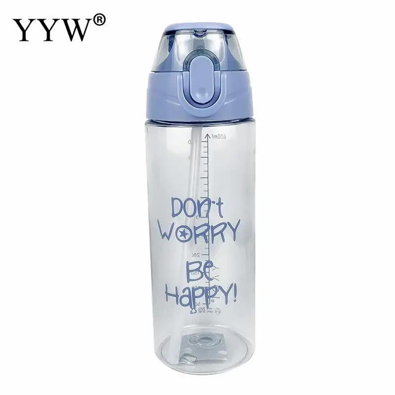 

450ml Outdoor Water Bottle With Straw Bidon Bottle Hiking Camping Sports Water Bottles With Lid Botella De Agua Drinkware