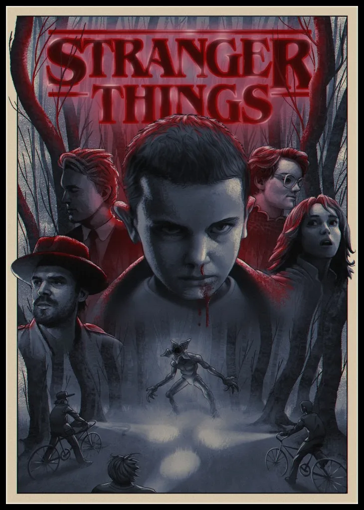 Stranger Things Poster Wall Painting Art kraft paper Print Paintings Living Room Sticker Home Decoration A6 | Дом и сад