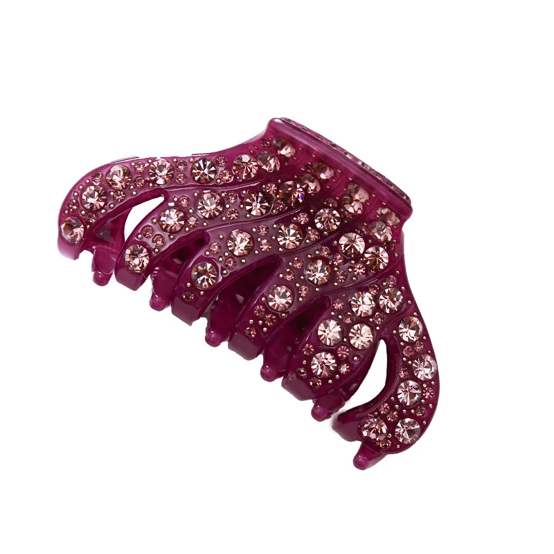 High Quality Full Rhinestone Lady Hair Claws Pins And Clips Acetate Crab For Thick Long Jewelry Accessory for Women | Украшения и