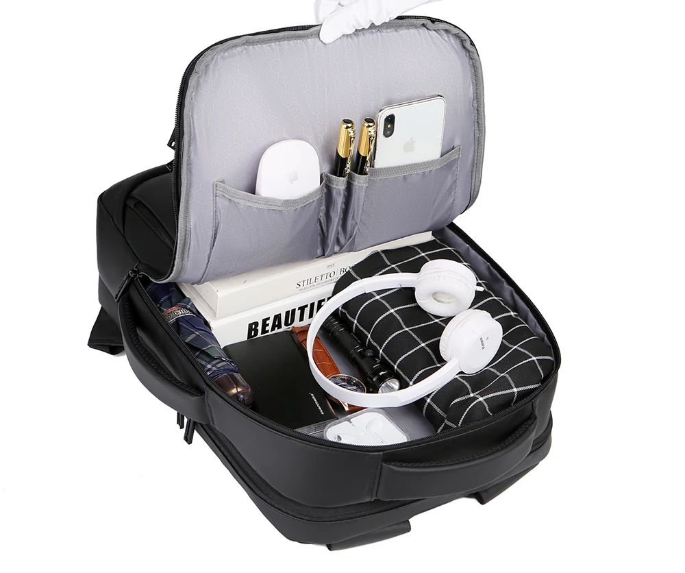 Мужской рюкзак деловой ноутбук 15 6 дюйма сумка для ноутбука путешествий USB