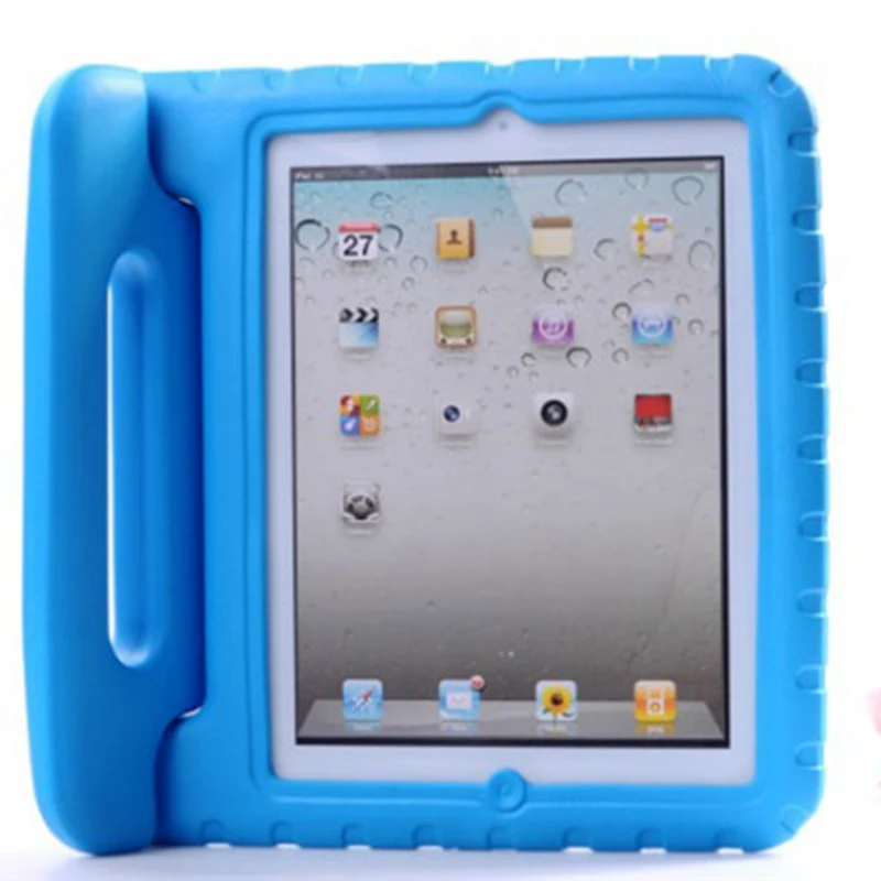 Чехол для IPad 2, 3, 4 ручной портативный ударопрочный EVA чехол для всего тела ручка подставка дети Безопасный силиконовый чехол
