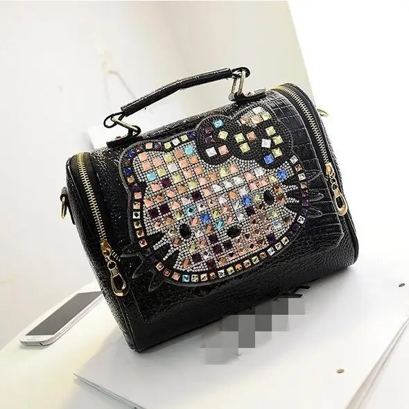 2017 г. Роскошные брендовые кожаные hello kitty сумки через плечо для женщин handtas bolso mujer