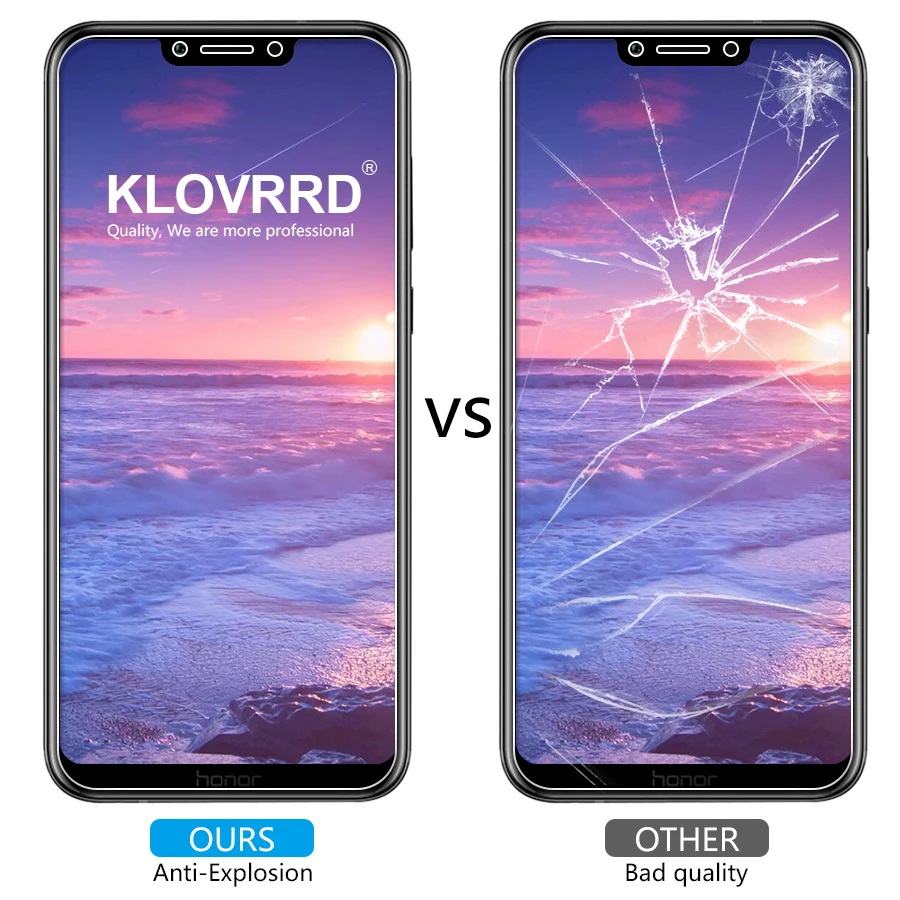 KLOVRRD 2 шт закаленное стекло для huawei Honor Play Защита экрана защитная пленка анти