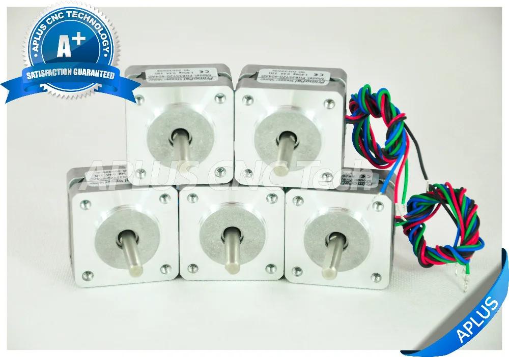 5 шт. NEMA 14 шаговый двигатель 7 8 oz in 20 мм 0.4A 1 градусов 4 провода|nema 14|nema stepper motorstepper motor