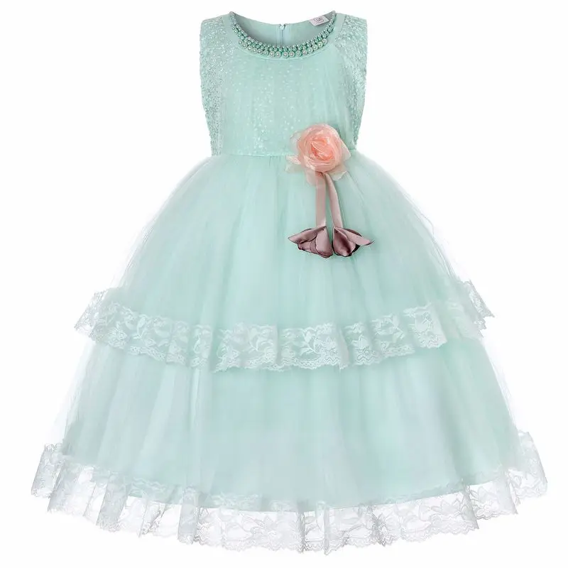 2019 летнее свадебное платье с цветами для девочек принцессы детские вечерние