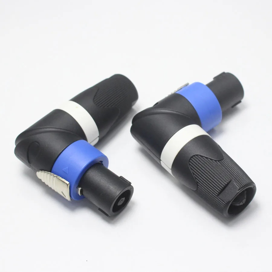 1PCS 4Pin NL4FC Speakon Connector 90 Degress XLR KTV Audio Male Plug Locking Adapter Accessories | Обустройство дома