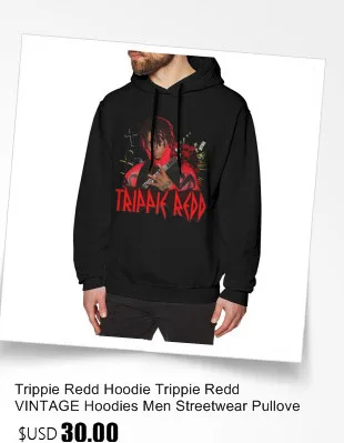 Trippie Redd худи Trippie Redd винтажные толстовки мужские уличные пуловеры худи Красивые Зимние фиолетовые длинные хлопковые негабаритные толстовки