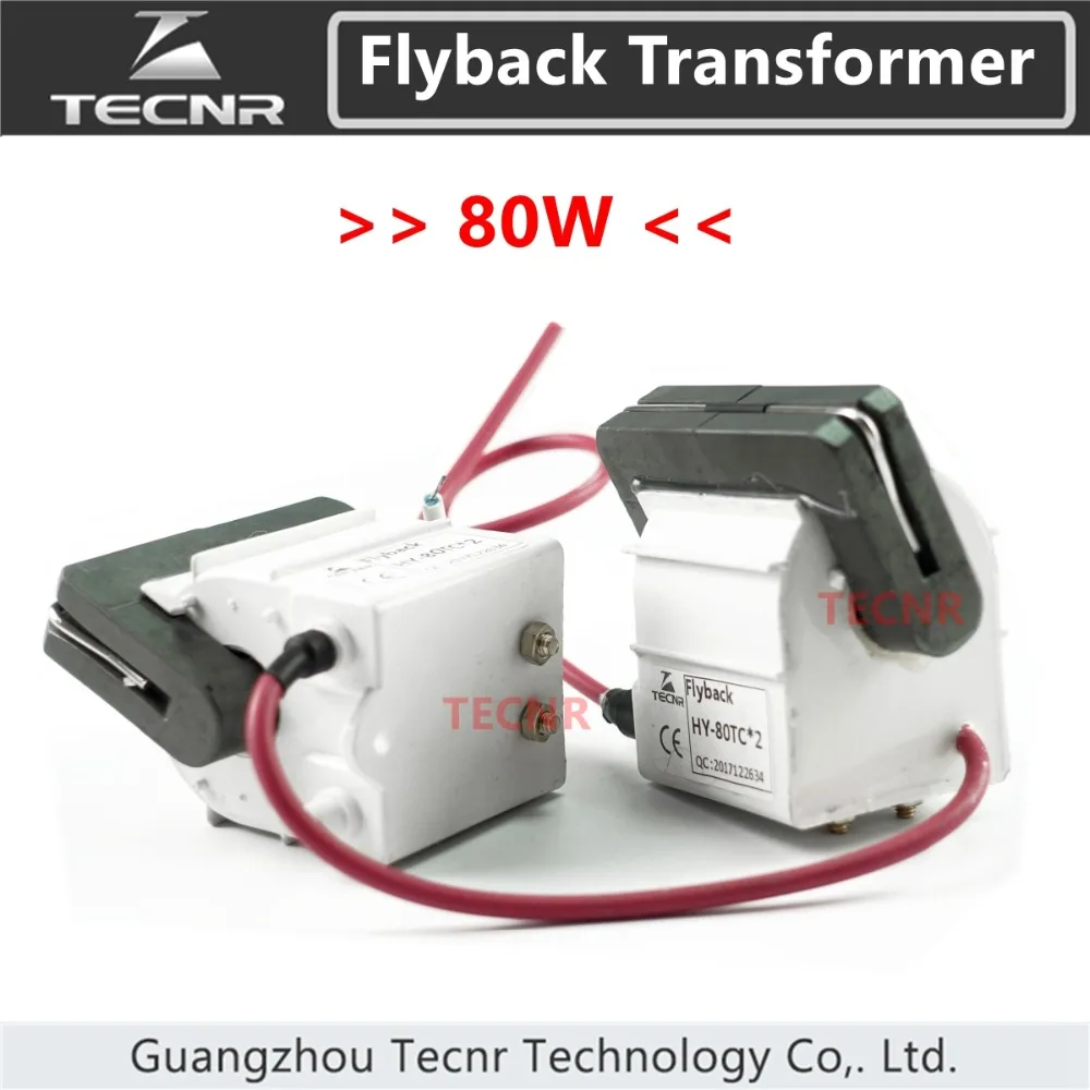 TECNR high voltage flyback transformer 80W for CO2 laser power supply parts