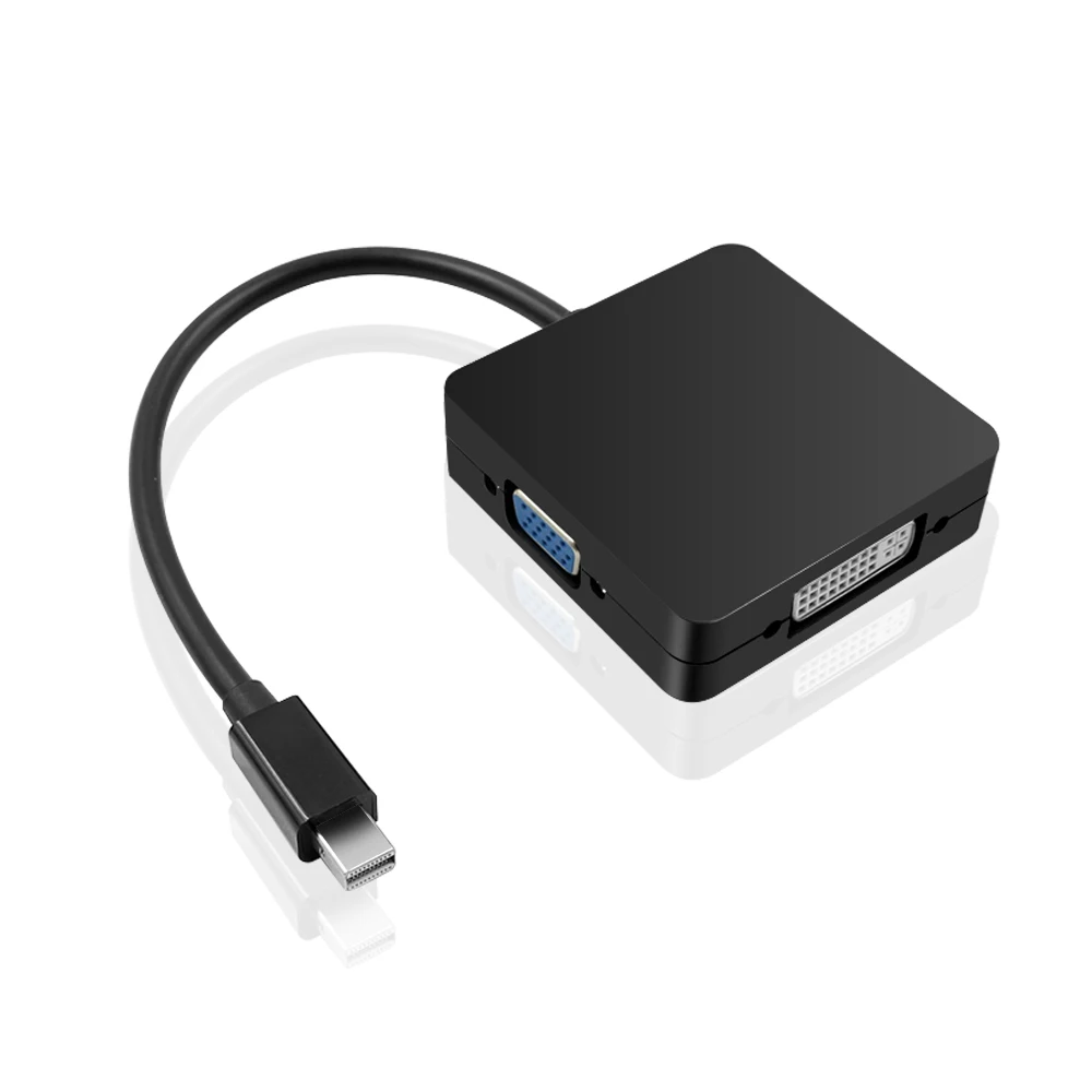 3 в 1 Mini Displayport DP для Thunderbolt к DVI VGA HDMI конвертер адаптер кабель Для iMac Mac Pro Air Book