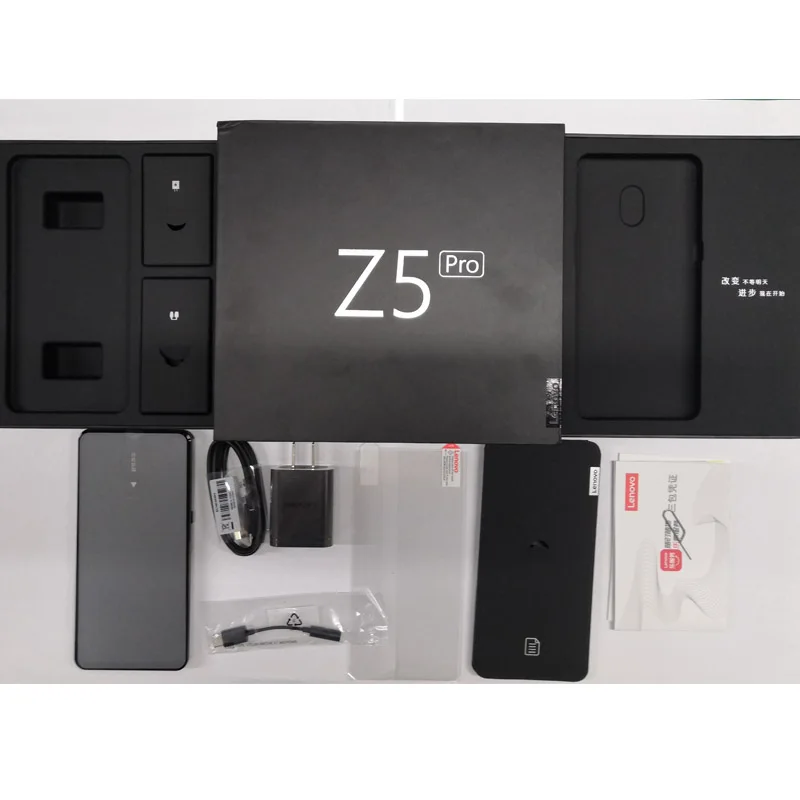 lenovo Z5 Pro Смартфон Android для разблокированного мобильного телефона 6 ГБ 64/128 ГБ Восьмиядерный Face ID 6,3" отпечатков пальцев 24MP 1080P