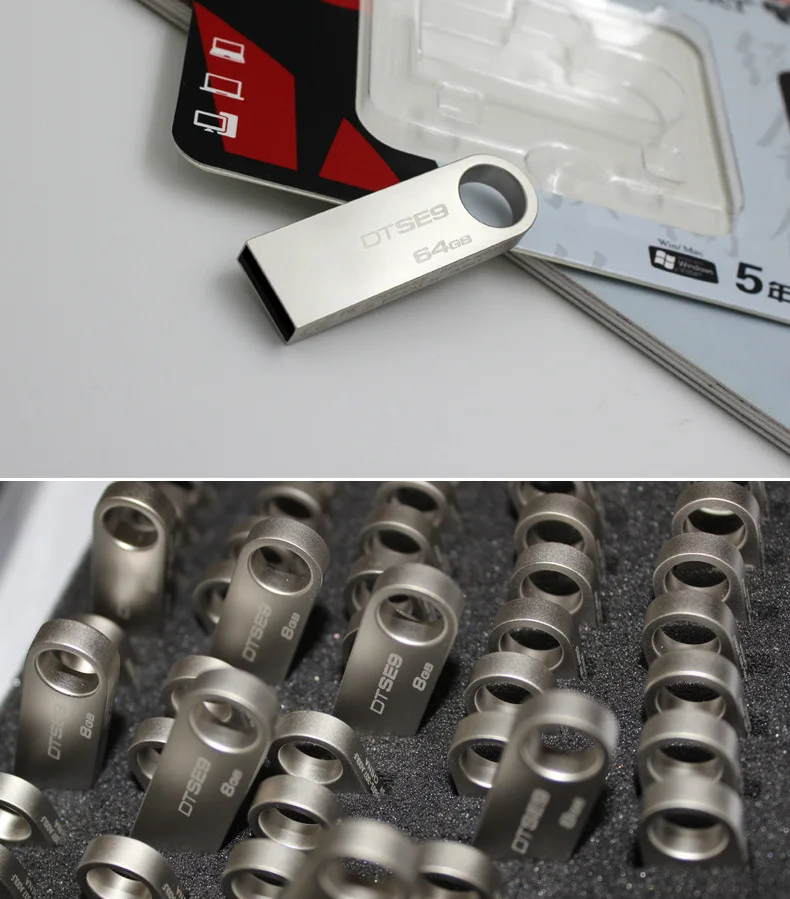 Kingston Usb флеш-накопитель 16 ГБ 32 ГБ Цифровой DataTraveler SE9 флеш-накопитель USB 2,0 флеш-накопитель металлический персональный usb