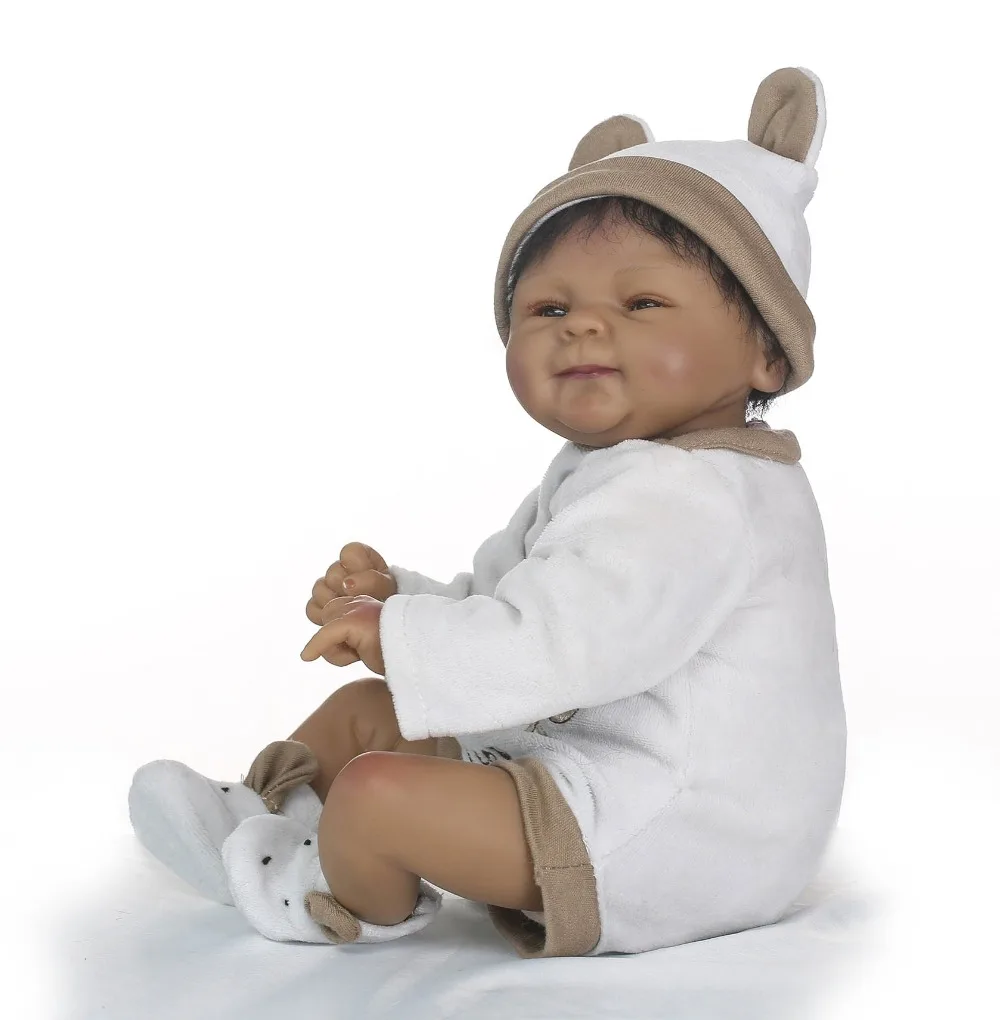 NPK 18 дюймов индийский Стиль винилсиликоновых Reborn Baby Doll Рождественский подарок Bebe
