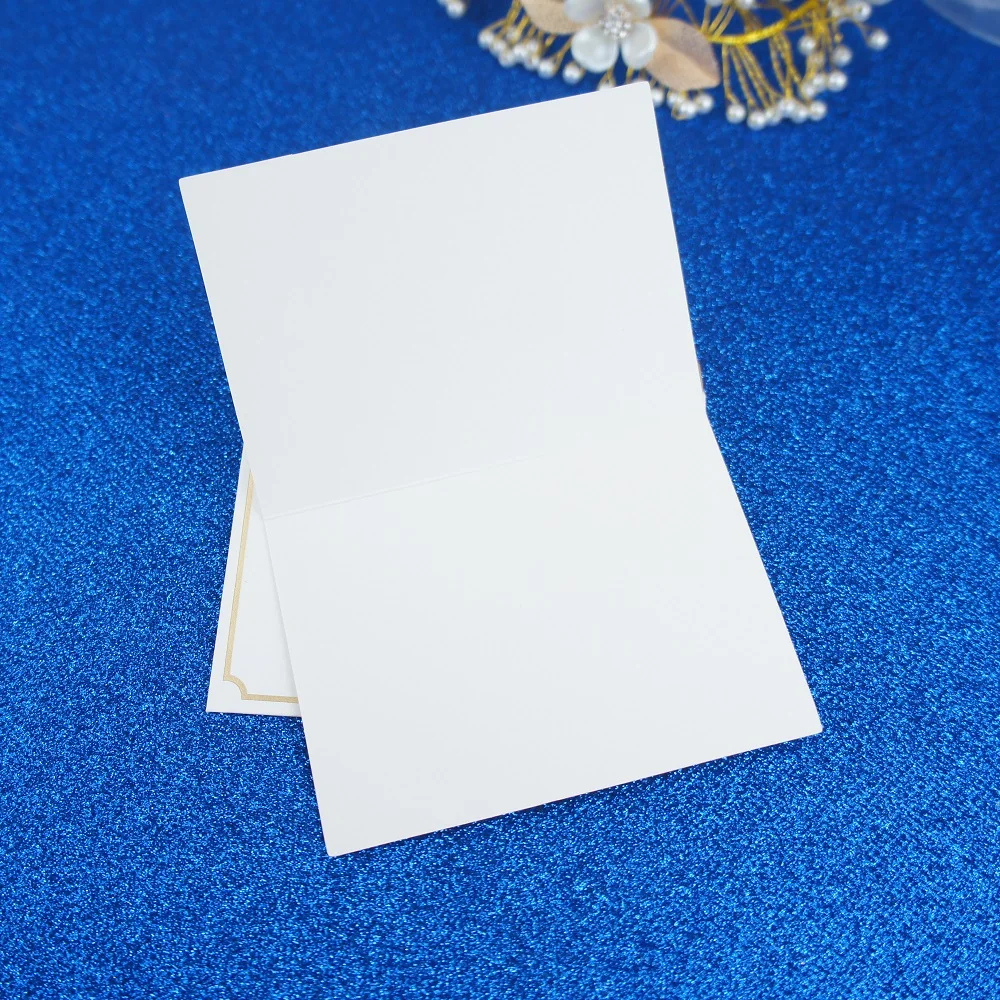 25 комплектов золотых специально для вас складные карты модный дизайн свадебные