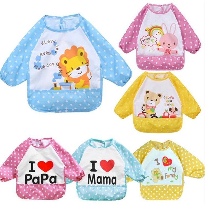 13 видов конструкций модные водонепроницаемые детские нагрудники с длинным