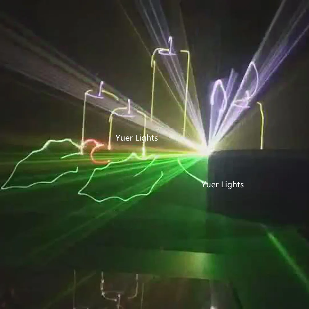 Лазерный светильник с дельфином 1 Вт DMX512 RGB Анимация лазерные лучи графика DJ
