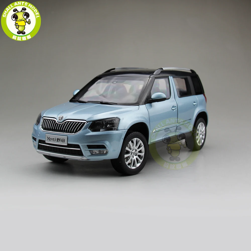 1/18 Skoda Yeti City SUV литая модель металлическая модель автомобиля SUV Подарочная коллекция хобби синий