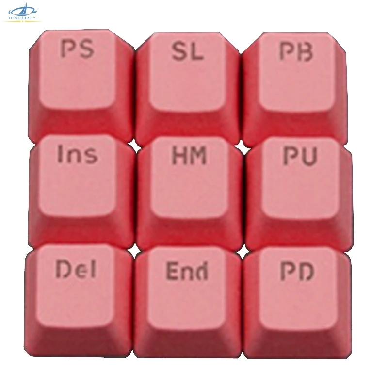 [HFSECURITY] 9 шт. PBT Keycaps для механической клавиатуры цветная клавиатура с функцией