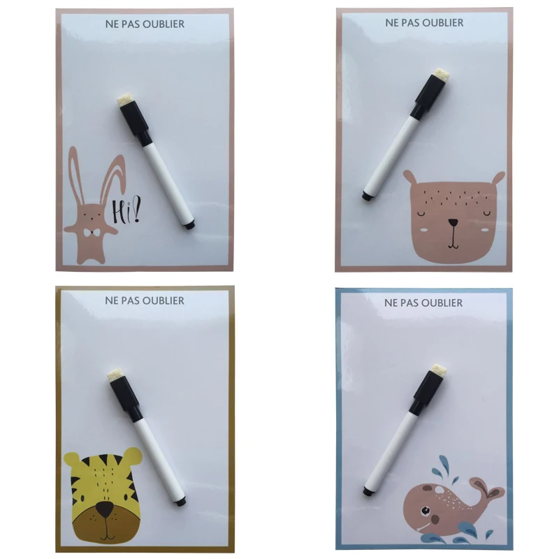 Коробка животных серии печатных сухой стирания Гибкие Магнитные доски/доски