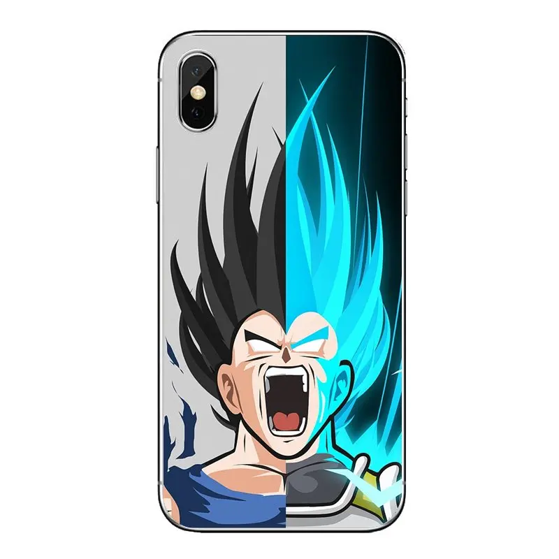 For Samsung Galaxy A5 A6 A7 A8 A9 J4 J5 J7 J8 2017 2018 Plus Prime Transparent Soft Cases Covers Dragon Ball z super Vegeta |