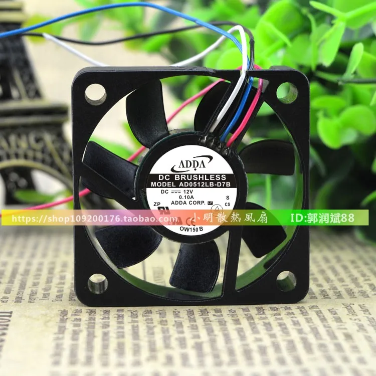 

Процессор охлаждающий вентилятор для AD0512LB-D7B 5015 12V 0.10A 5 см 50*50*15 мм бесшумный двойной шариковый подшипник вентилятор охлаждения 4 контакта