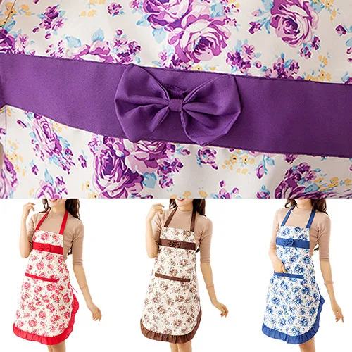 Фартук из ткани с цветочным рисунком фартуки высокого качества принтом в