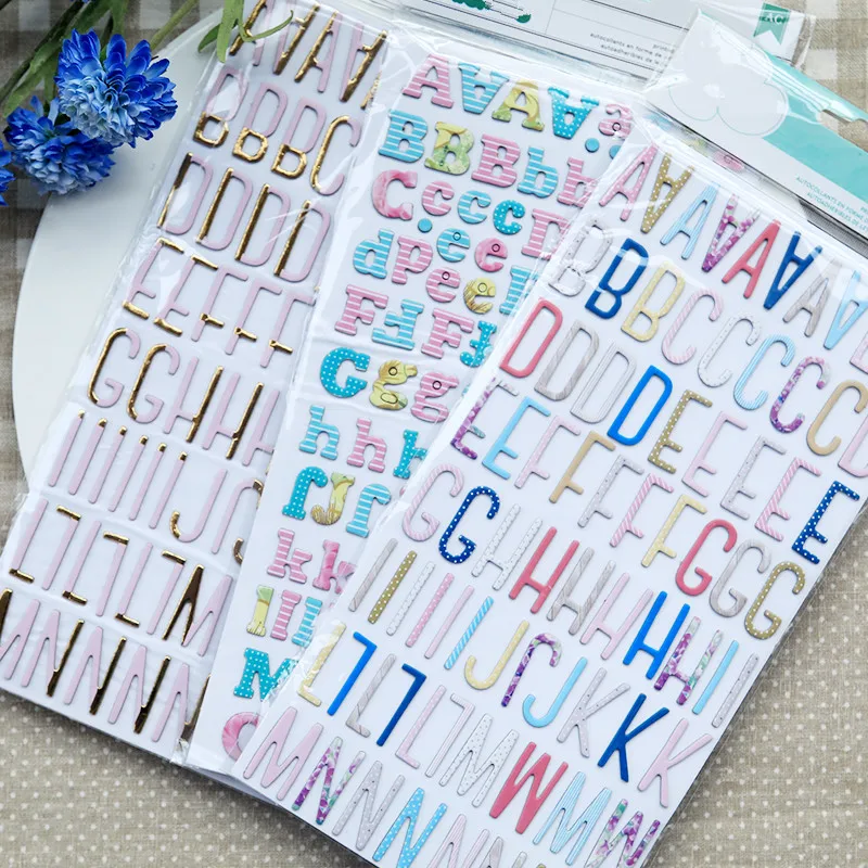 

KSCRAFT New Lovely Alphabet Set For Scrapbooking DIY Projects/Photo Album/Card Making Crafts