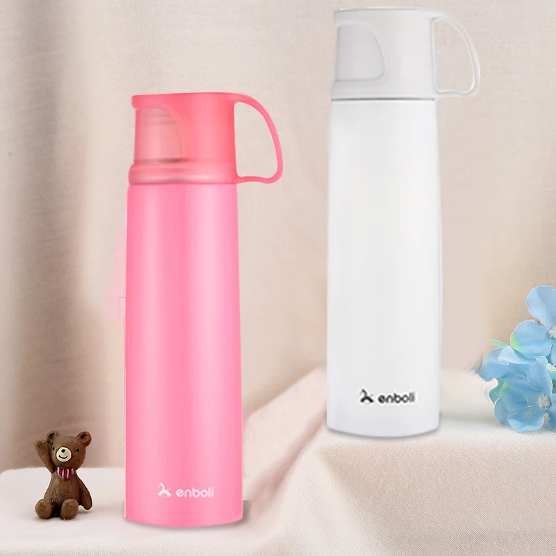 500 мл Термос вакуумные фляжки уличный термос из нержавеющей стали для детей с