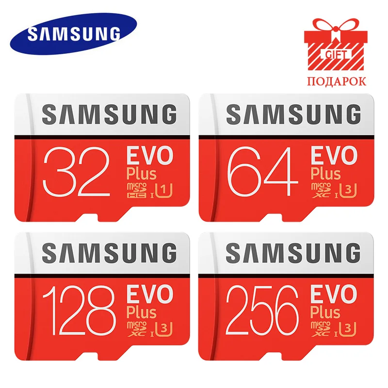 

SAMSUNG Memory Card Micro SD Card 256GB 32G 64GB Microsd Micro SD 128GB 512G SDHC SDXC Grade EVO+ C10 UHS TF SD Cards