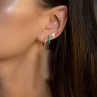 minimalist vermeil earring jewelry hot selling european women for diy multi piercing earrings gorgeous fashion small hoops
